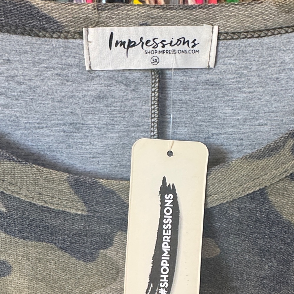 Impressions Camouflage Midi Dress - Picture 4 of 5